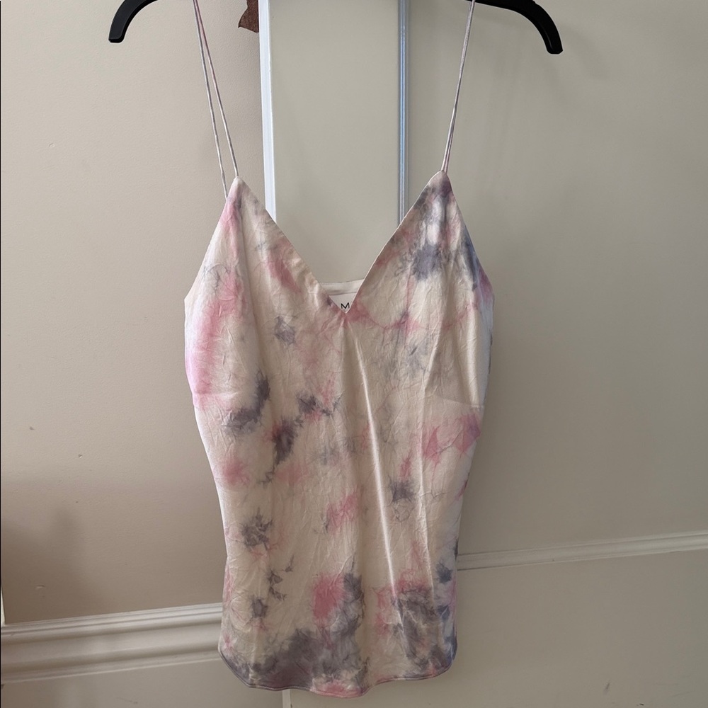 Cami NYC Pink and Gray Tie-Dye Camisole